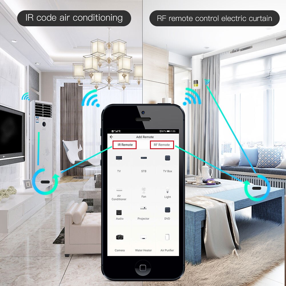 MOES Tuya WiFi IR RF Remote fo - Ir Blaster Universal ulasan dan harga