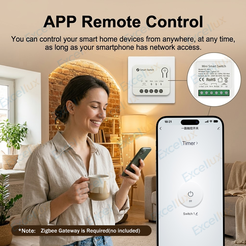 Zigbee 3.0 Mini Smart Switch D - Diy Home Automation Controller ulasan dan harga