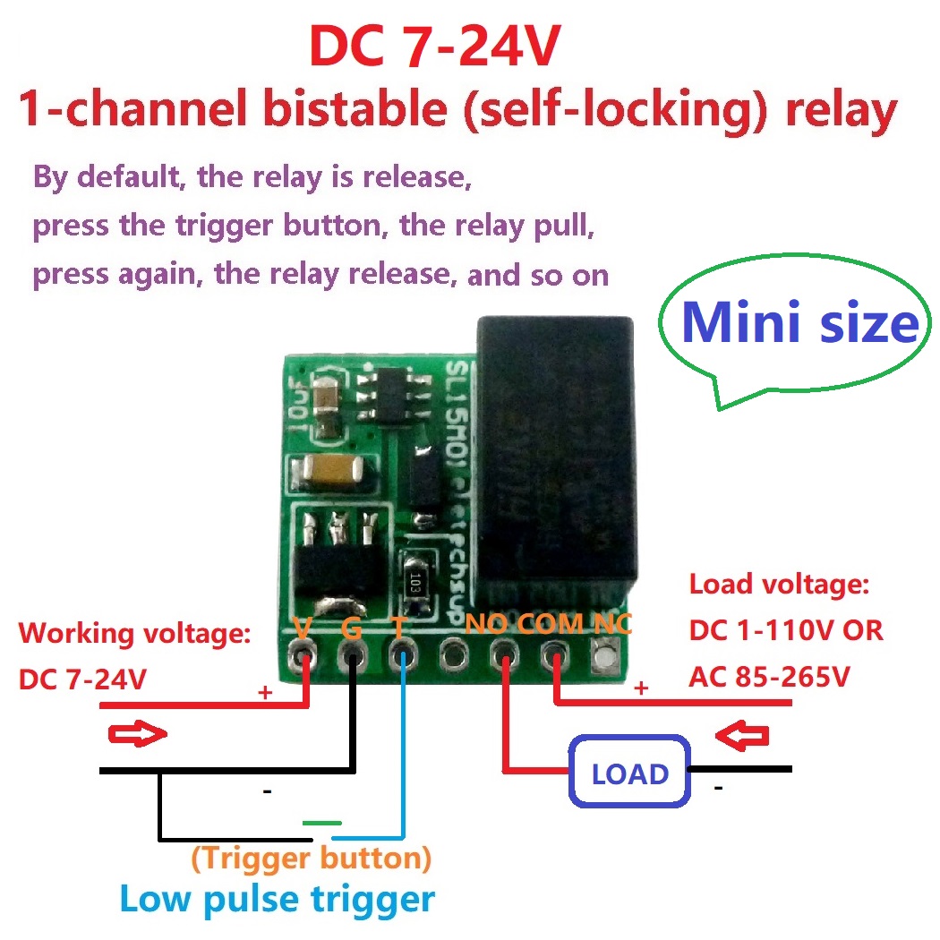 DC 9V 12V 24V 2A mini Bistable - Shelly Relay Module ulasan dan harga