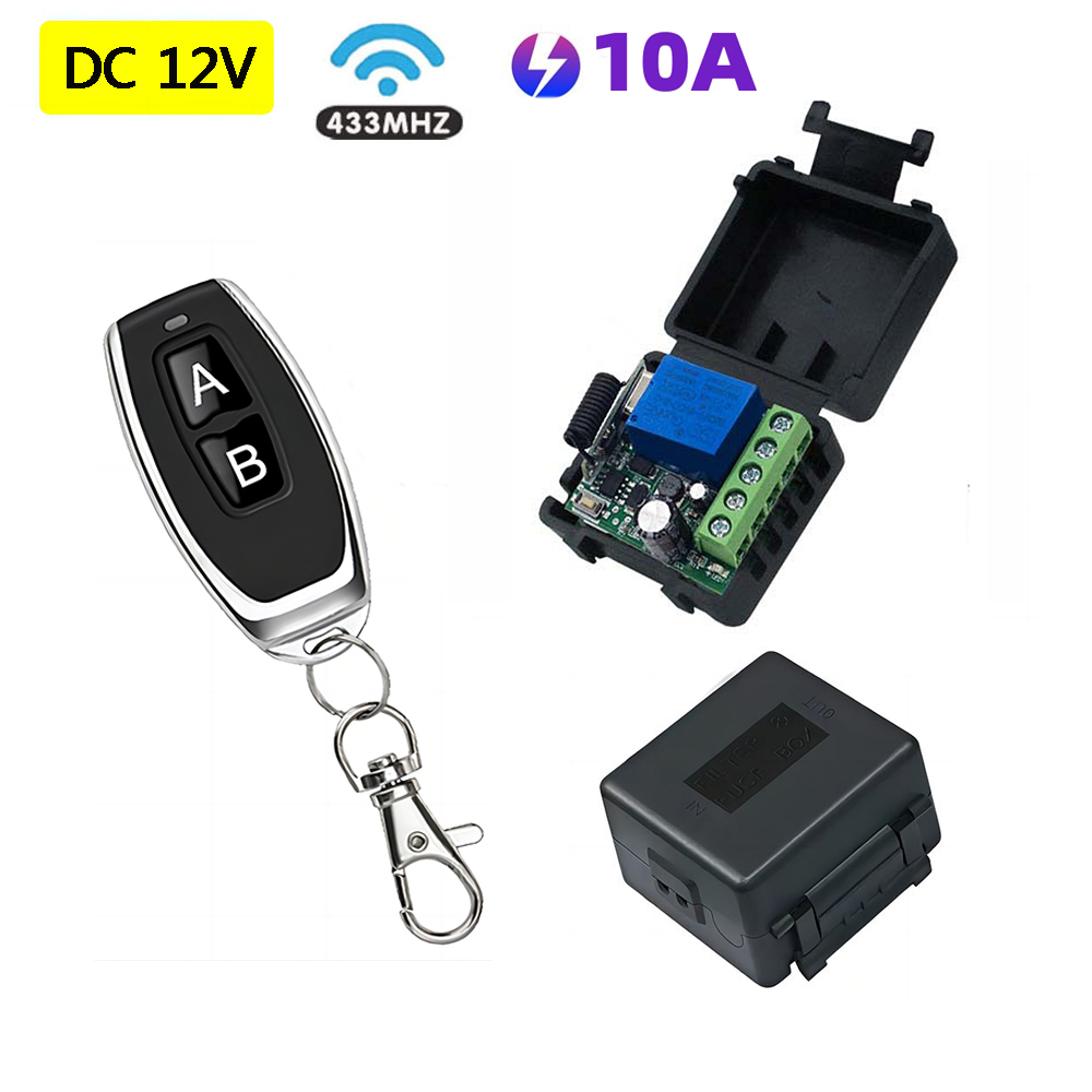 DC 12V 10A Relay Receiver Mini - 433Mhz Receiver Module ulasan dan harga